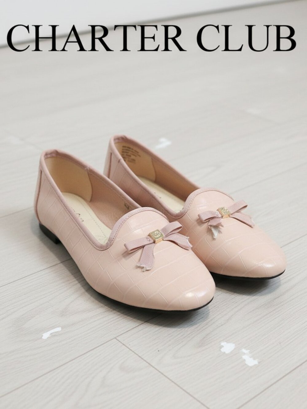 Charter Club Kimii Deconstructed Loafers Pink 5.5 Slip On